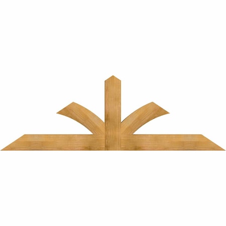 Ekena Millwork Richland Rough Sawn Timber Gable Bracket, Western Red Cedar, 84"W x 28"H x 4"D x 6"F, 8/12 Pitch GBW084X28X0406RIC00RWR